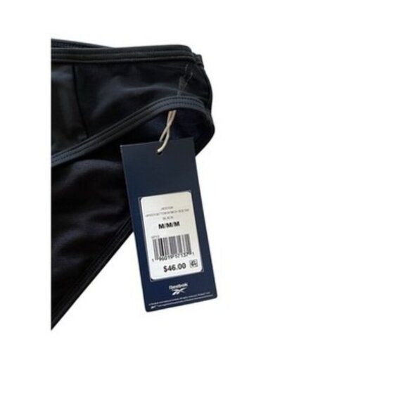 Reebok Women's Black Mesh-Side Hipster Bikini Bottoms Size M NWT $46 - Picture 3 of 4